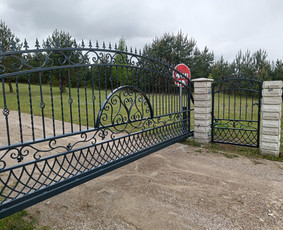 Kalviški gaminiai Tvoros Vartai Stumdomi turėklai stogeliai / Vladislav Zarumnyj / Darbų pavyzdys ID 3949250