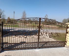 Kalviški gaminiai Tvoros Vartai Stumdomi turėklai stogeliai / Vladislav Zarumnyj / Darbų pavyzdys ID 3950104