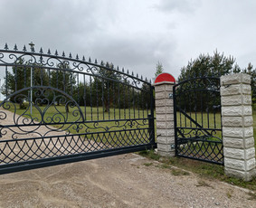 Kalviški gaminiai Tvoros Vartai Stumdomi turėklai stogeliai / Vladislav Zarumnyj / Darbų pavyzdys ID 3950188