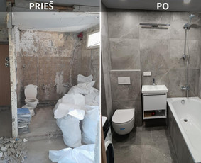 Vidaus apdailos darbai dažymas,plytelių klijavimas ir kita / Vidaus apdailos darbai Vilniuje / Darbų pavyzdys ID 3951956