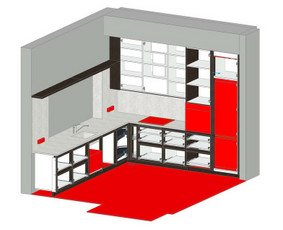 Virtuvės baldų projektavimas - Baldų gamyba, projektavimas ir konstravimas Imos Ix Cad. - 2