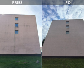 Trinkelių, stogo, fasado plovimas / Vienas žingsnis - plovimo paslaugos / Darbų pavyzdys ID 3955122