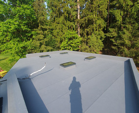 Plokščių Stogų Dengimas Pvc, Epdm ir bitumine Danga / Tvirti stogai / Darbų pavyzdys ID 3956252