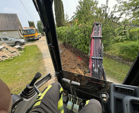 4t Mini ekskavatoriaus,bobcat.polių grežimas.griovimas / Spec. technikos nuoma Vilnius / Darbų pavyzdys ID 3957556