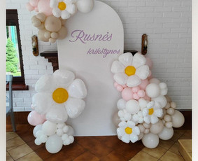 Balionų arkos/balionų sienelės/švenčių dekoravimas / Aksominis debesėlis / Darbų pavyzdys ID 3958210