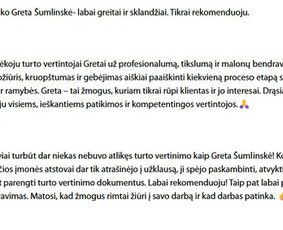 NT vertintoja Greta Šumlinskė (Kaunas ir aplink) - Kitos kategorijos - 4 Kitos kategorijos - NT vertintoja Greta Šumlinskė (Kaunas ir aplink) - 4