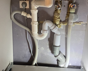 Skalbimo mašinos pajungimas - Установка и подключение чистовой сантехники и електрики. - 2