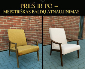 Minkštų baldų restauravimas, gamyba - Baldų restauravimas, remontas - 2 Baldų restauravimas, remontas - Minkštų baldų restauravimas, gamyba - 2