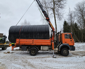 4x4 Kranas Fiskaras Smelis Zvyras Avariniu medziu pjovimas / Jevgenijus Kozemiakinas / Darbų pavyzdys ID 3970017