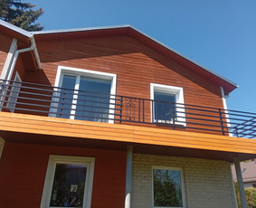 Metalo konstrukcijos laiptai, turėklai, balkonai, tvoros - Stoginės, stoginių gamyba - 3 Stoginės, stoginių gamyba - Metalo konstrukcijos laiptai, turėklai, balkonai, tvoros - 3
