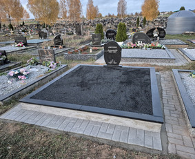 Paminklų gamyba - Kapu darbai tvarkymas Raidžių portretų paveikslelių kalimas, - 2