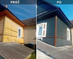 Fasadu Stogu Trinkeliu Plovimas Dažymas visoje Lietuvoje / Ramybe MB / Darbų pavyzdys ID 3972977