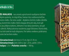 Sausos Beržinės malkos - Malkos: gamyba, pristatymas - 1 Malkos: gamyba, pristatymas - Sausos Beržinės malkos - 1