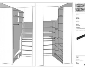 Korpusinių baldų projektavimas/ brėžiniai / Kornelija P. / Darbų pavyzdys ID 3974001