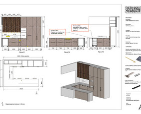 Virtuvės baldų projektavimas - Korpusinių baldų projektavimas/ brėžiniai - 3