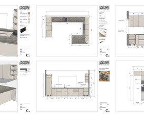 Virtuvės baldų projektavimas - Korpusinių baldų projektavimas/ brėžiniai - 4