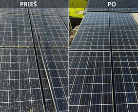 Saulės modulių plovimas - Fasadų plovimas ,Langų ,trinkelių, saulės kolektorių valymas - 3