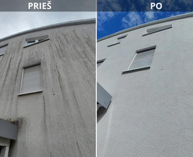 Fasadų plovimas ,Langų ,trinkelių, saulės kolektorių valymas / Tmk Švaros Ekspertai / Darbų pavyzdys ID 3975985