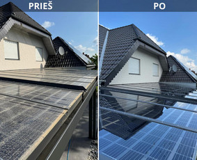 Fasadų plovimas ,Langų ,trinkelių, saulės kolektorių valymas / Tmk Švaros Ekspertai / Darbų pavyzdys ID 3975989