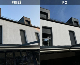 Fasadų plovimas ,Langų ,trinkelių, saulės kolektorių valymas / Tmk Švaros Ekspertai / Darbų pavyzdys ID 3976135