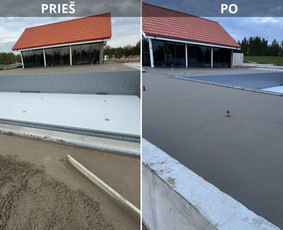 Betonavimo darbai, betonavimas - Grindų betonavimas ir paruošiamieji darbai - 1