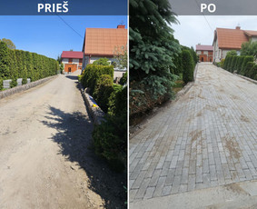 Įvairių trinkelių klojimas - Drenažo įrengimas - 1 Drenažo įrengimas - Įvairių trinkelių klojimas - 1