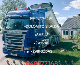 Vežame kokybišką skaldą, smėlį ir kt. Už Itin Gerą Kainą! - Skalda, smėlis, žvyras, juodžemis - 3 Skalda, smėlis, žvyras, juodžemis - Vežame kokybišką skaldą, smėlį ir kt. Už Itin Gerą Kainą! - 3