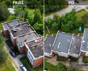 Plokščių stogų dengimas prilydoma danga Visoje Lietuvoje! / Gsworkslt / Darbų pavyzdys ID 3979619