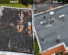 Plokščių stogų dengimas prilydoma danga Visoje Lietuvoje! / Gsworkslt / Darbų pavyzdys ID 3979625