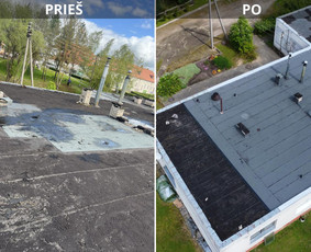 Plokščių stogų dengimas prilydoma danga Visoje Lietuvoje! / Gsworkslt / Darbų pavyzdys ID 3979631