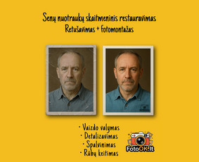 Nuotraukų retušavimas ir senų nuotraukų restauravimas / M. D. / Darbų pavyzdys ID 3979985