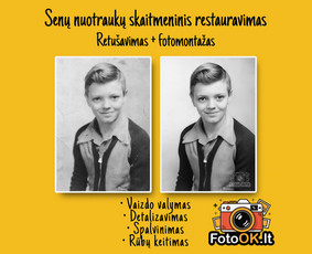 Nuotraukų retušavimas ir senų nuotraukų restauravimas / M. D. / Darbų pavyzdys ID 3982877