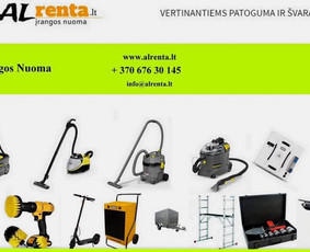 Drėgmės surinkėjo nuoma - Plaunamo siurblio nuoma, įrangos nuoma tik 10€ - 1