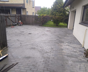 Visų tipų trinkelių klojimas, lietaus nevedimas. / Trinkeliu meistrai / Darbų pavyzdys ID 3986621