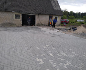 Visų tipų trinkelių klojimas, lietaus nevedimas. / Trinkeliu meistrai / Darbų pavyzdys ID 3986625