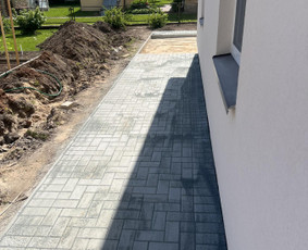 Visų tipų trinkelių klojimas, lietaus nevedimas. / Trinkeliu meistrai / Darbų pavyzdys ID 3986633
