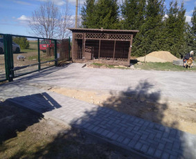 Visų tipų trinkelių klojimas, lietaus nevedimas. / Trinkeliu meistrai / Darbų pavyzdys ID 3986639