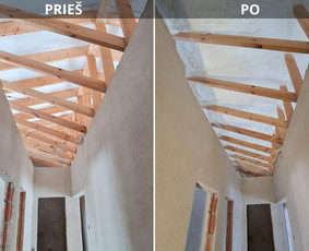 Stogo, oro tarpo, sienų, šiltinimas poliuretano putomis - Apšiltinimas, šiltinimas - 3 Apšiltinimas, šiltinimas - Stogo, oro tarpo, sienų, šiltinimas poliuretano putomis - 3