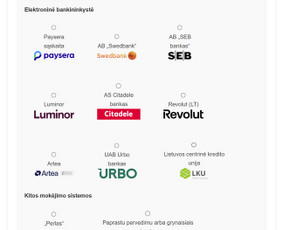 Svetainės ir el. parduotuvės, kūrimas pagal Jūsų viziją. - Mokėjimo sistemų pajungimas - 1 Mokėjimo sistemų pajungimas - Svetainės ir el. parduotuvės, kūrimas pagal Jūsų viziją. - 1
