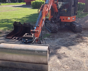 Mini 2,8t ekskavatoriaus nuoma su operatorium / Mini ekskavatoriaus paslaugos / Darbų pavyzdys ID 3987863