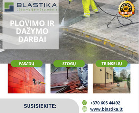 Fasadų, stogų, trinkelių plovimas aukštu slėgiu ir dažymas - Statybos, apdaila - 1 Statybos, apdaila - Fasadų, stogų, trinkelių plovimas aukštu slėgiu ir dažymas - 1