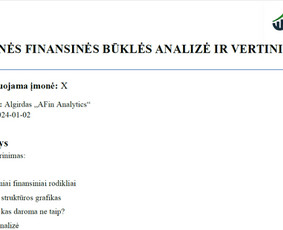 Įmonių veiklos / finansų analitika / duomenų analizė - Microsoft Office Excel specialistai - 4 Microsoft Office Excel specialistai - Įmonių veiklos / finansų analitika / duomenų analizė - 4