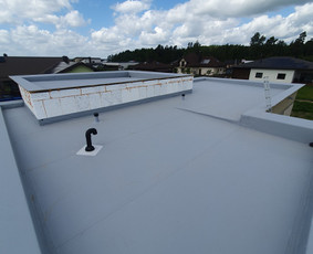 Plokščių Stogų Dengimas Pvc, Epdm ir bitumine Danga / Tvirti stogai / Darbų pavyzdys ID 3994005