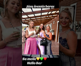 Salių erdvių nuoma renginiams / HELLO BAR / Darbų pavyzdys ID 3994589