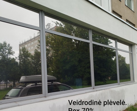 Veidrodinė plėvelė gamybinėms patalpoms.