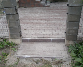 Laiptai i&scaron; trinkelių - Trinkelių klojimas ir kiti darbai - 2