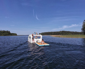 Nuomos paslaugos - Katamarano su elektriniu varikliu nuoma - 4