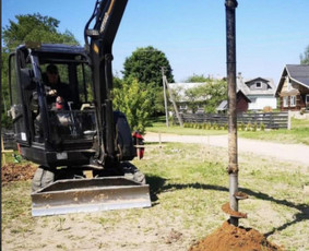 Žemės kasimas, lyginimas - Polių gręžimo, žemės kasimo, lyginimo darbai - 1