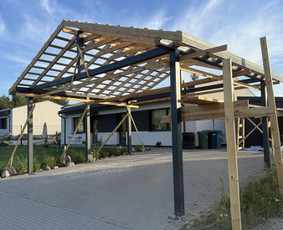 Karkasiniai statiniai, stoginės ir pavėsinės, terasos / Old Modern / Darbų pavyzdys ID 4002641
