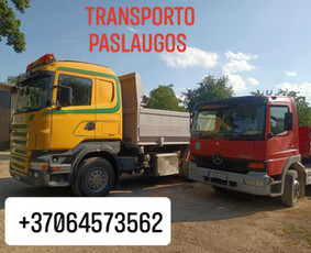 Vežam biriąsias medžiagos bei tvarkom sklypus / Scania / Darbų pavyzdys ID 4004279